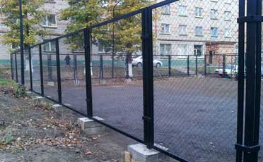 Забор из сетки рабицы Ковылкино